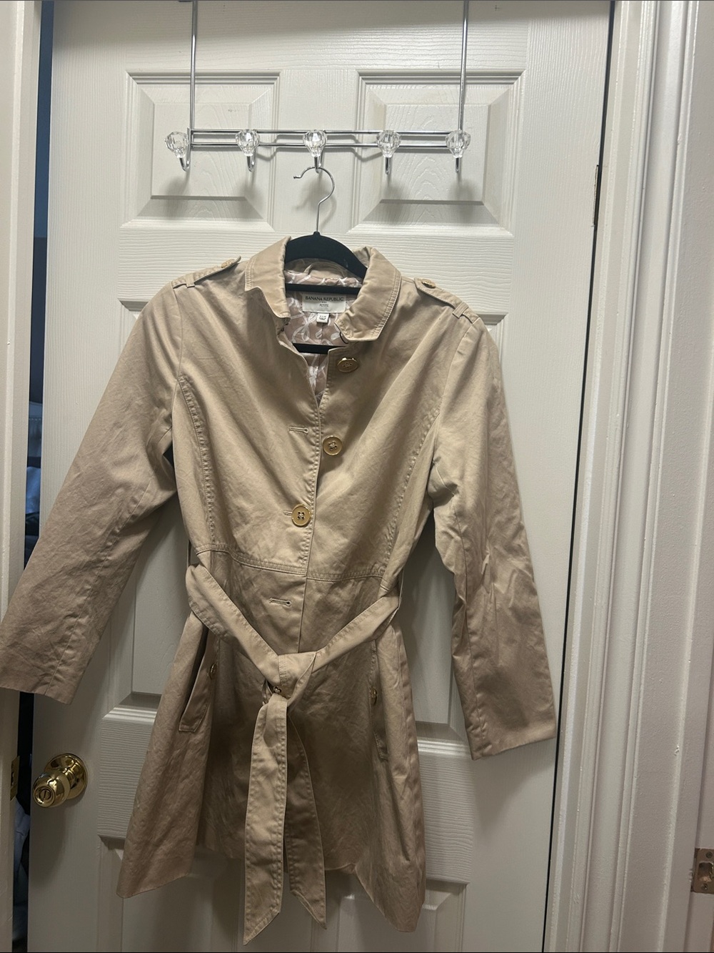 Banana Republic Petite Tan Trench Coat
